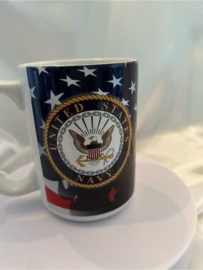 United States Navy Ceramic Coffee Mug - Navy Blue